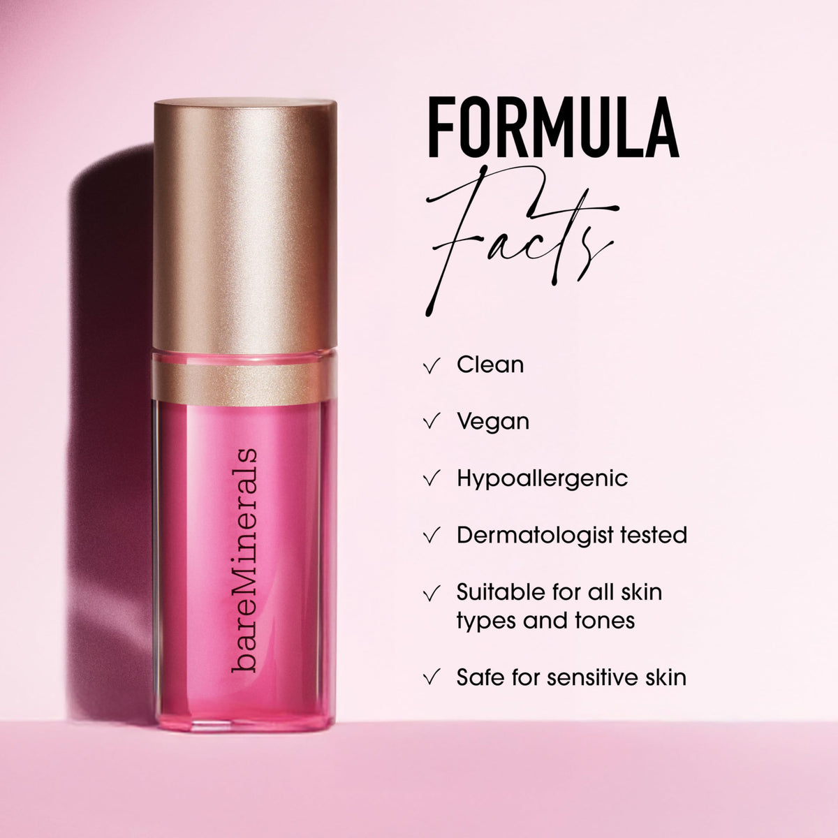 bareMinerals Nourishing Lip Oil dermatologist-tested vegan formula