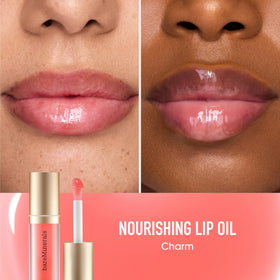 bareMinerals Nourishing Lip Oil lips appearing softer and smoother.