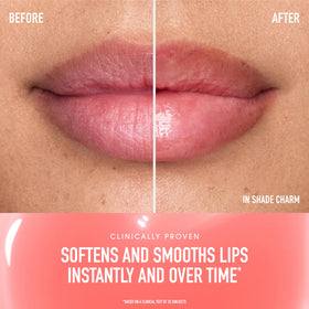 bareMinerals Nourishing Lip Oil wand applying with precise coverage.