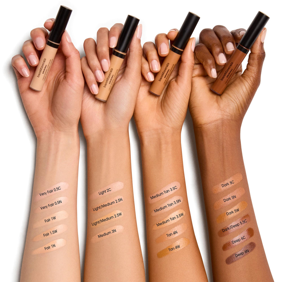 closeup of bareMinerals concealer packaging and product details