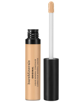 bareMinerals Original Liquid Mineral Concealer packaging highlights vegan, clean-ingredient formula