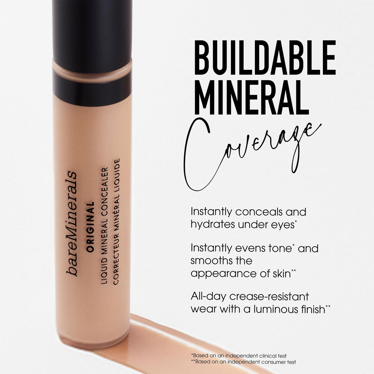 bareMinerals concealer formula is talc-free and free from common irritants