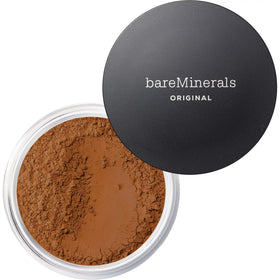 BareMinerals Original Loose Powder swatch on skin showing natural luminous coverage