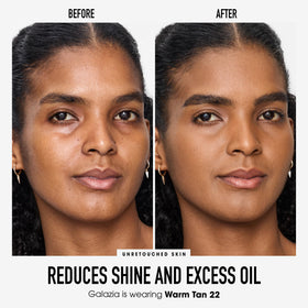 bareMinerals Original Matte Loose Foundation SPF 15 Warm Tan swatch shows versatile coverage options