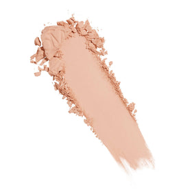 bareMinerals Original Pressed Powder application brush illustrating easy blending and buildable coverage.