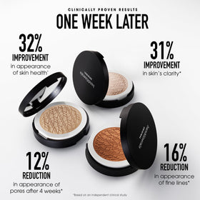 BareMinerals compact with puff is ideal for on-the-go touch-ups.