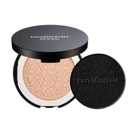 bareMinerals Original pressed powder foundation SPF 15 compact, portable coverage for on-the-go skin.