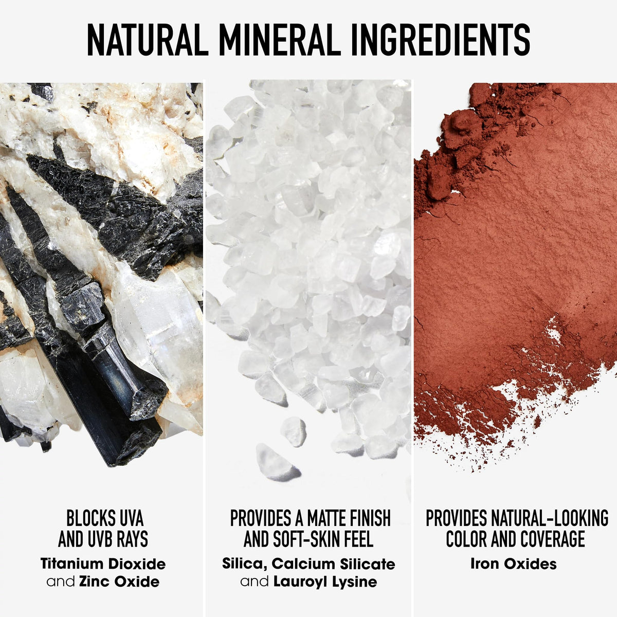 bareminerals pores minimized and skin smoothing effect close-up.