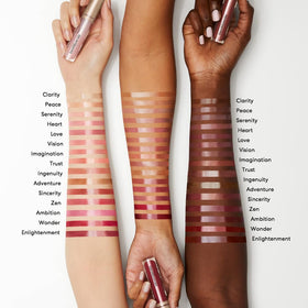 bareMinerals Sincerity on lips showing non-sticky, comfortable wear