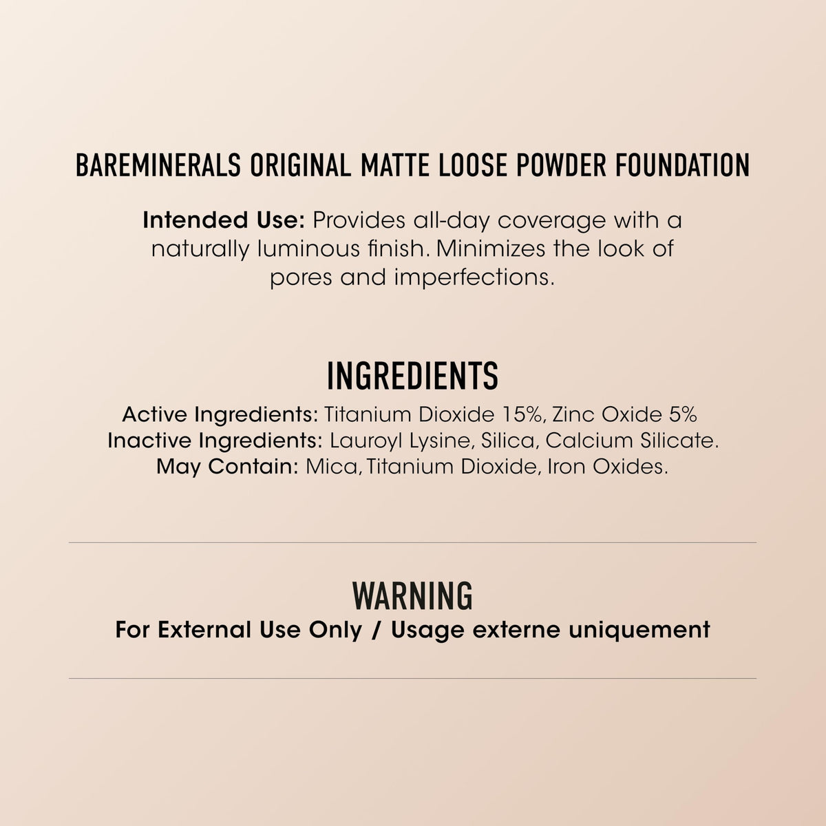 bareminerals soft matte finish on face in daylight.