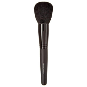 BareMinerals Supreme Finisher powder brush applying a sheer setting powder finish.