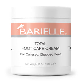 BARIELLE Total Foot Care Cream 12oz jar for deep hydration and soft heels.