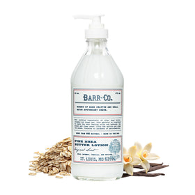 BARR-CO Original Scent Lotion bottle showcases nourishing moisture in a stylish package.