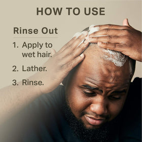 Barrel & Oak Leave In Conditioner cream texture seals frizz and adds manageability.