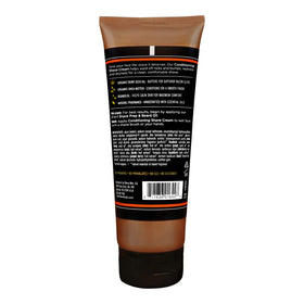 Barrel & Oak shaving cream foam being evenly spread for a comfortable glide
