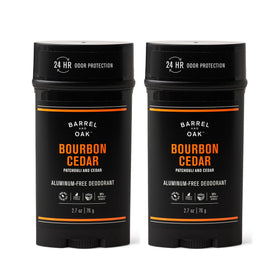 Barrel & Oak bourbon cedar deodorant stick for daily freshness