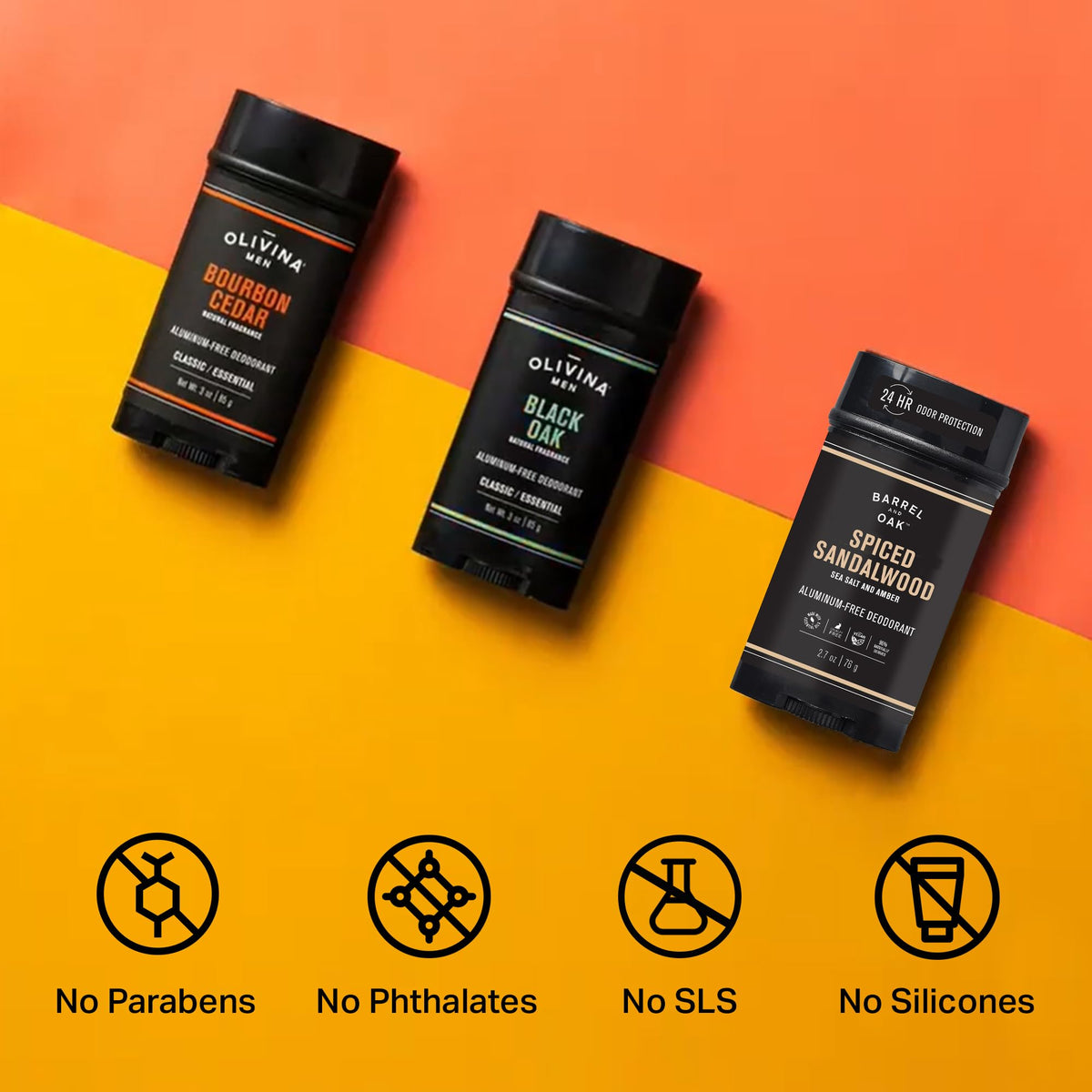 Barrel & Oak skin-friendly formula with aloe and olive oil for comfort