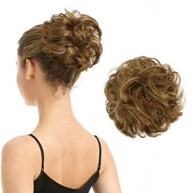 BARSDAR 100-percent-human-hair bun extension demonstrating natural volume