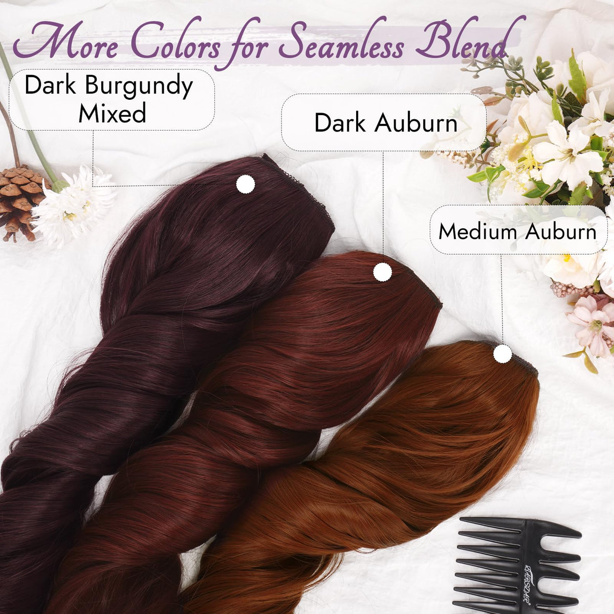 BARSDAR 20-inch extensions offer dramatic length with comfortable wear and easy removal.