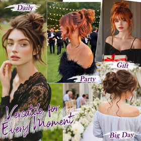 BARSDAR bun extension ready for daily wear and easy updos.