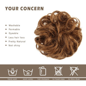 BARSDAR bun extension elastic-fit demonstrates secure, flexible hold during activities.