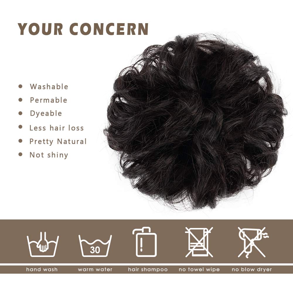 BARSDAR bun extension lightweight design adds volume without heaviness.