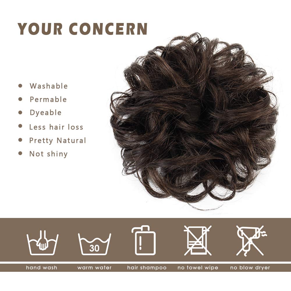BARSDAR secure elastic scrunchie ensures stable hold during activities.