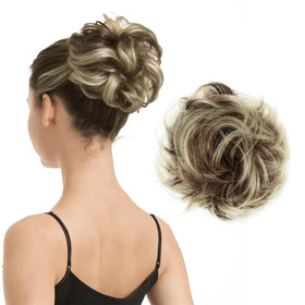 BARSDAR real hair bun extension closeup texture for natural-looking fullness