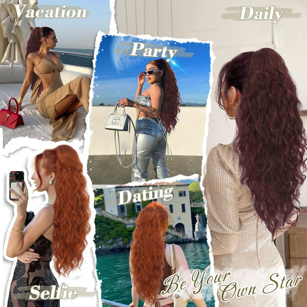 BARSDAR ponytail extensions packaging and ready-to-use vibe