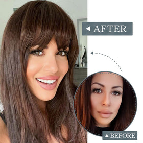 BARSDAR frizz-resistant, tangle-free bangs with easy maintenance.