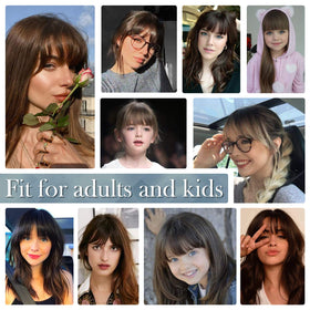 BARSDAR heat-friendly bangs can be dyed, trimmed, or curled.
