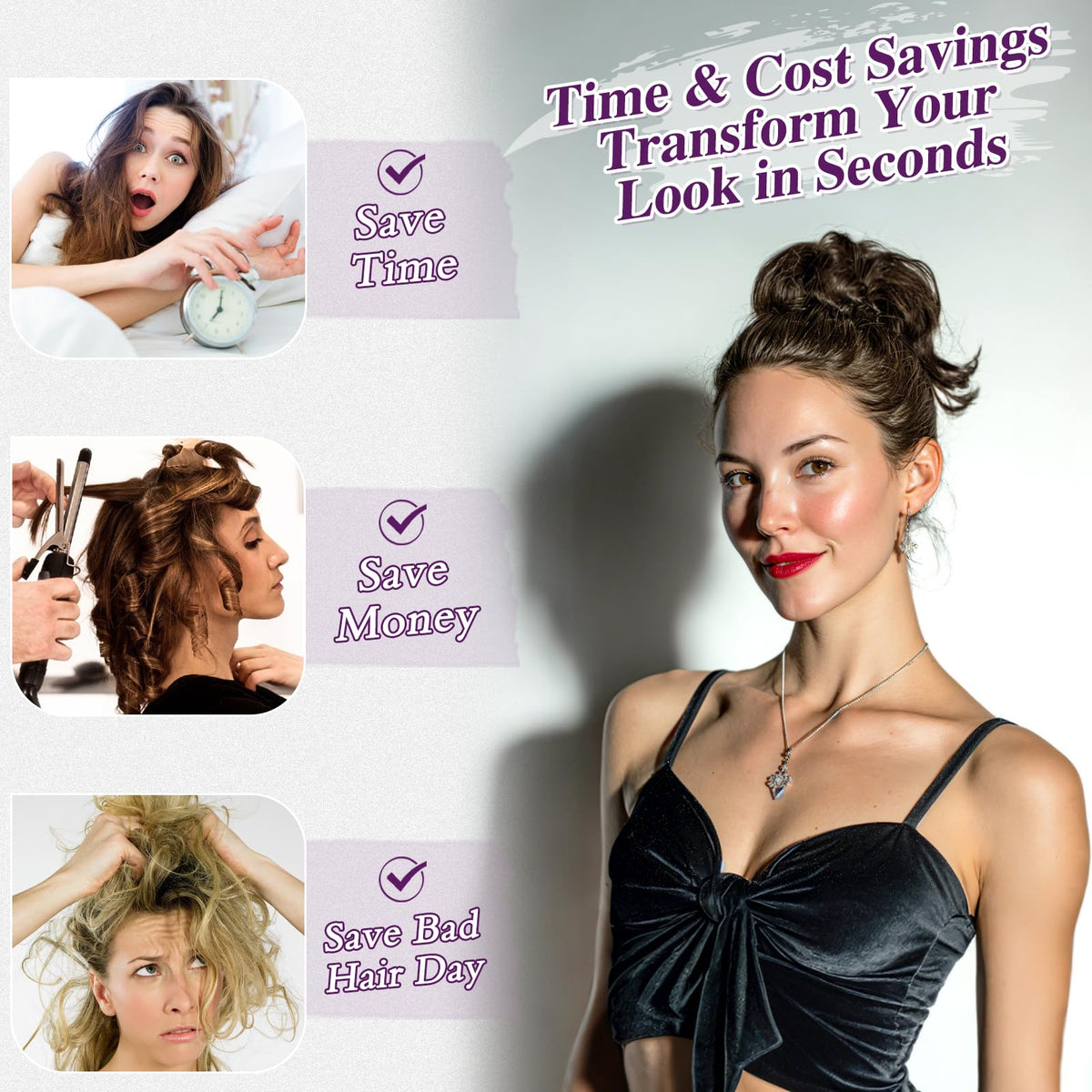 BARSDAR included silky ribbon enhances finished look and styling options.