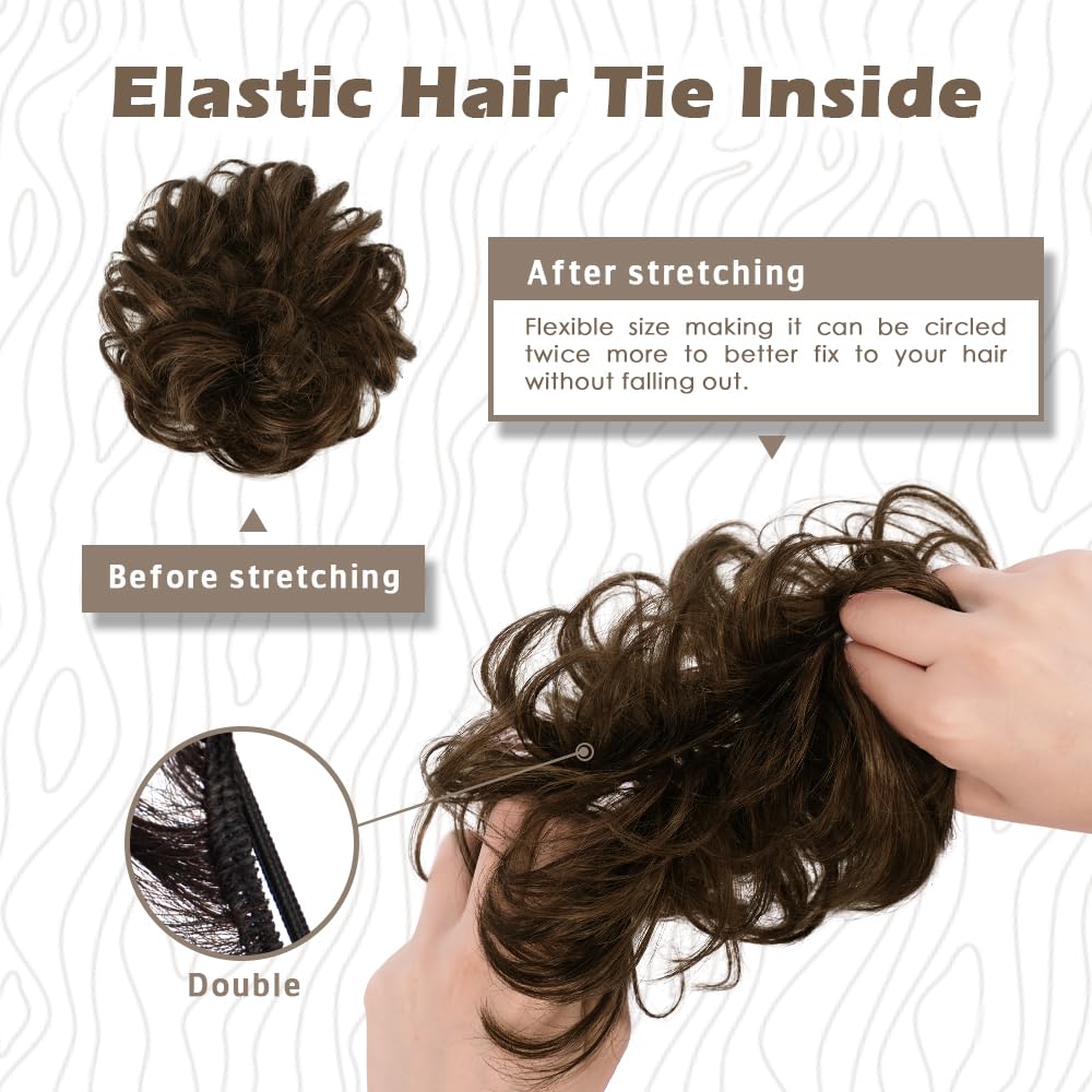 BARSDAR lightweight bun adds subtle fullness without heaviness for busy days.