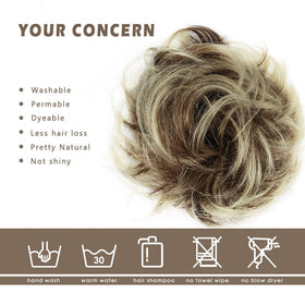 BARSDAR lightweight volume 25g bun extension adds fullness