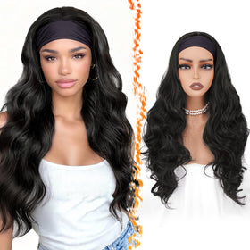 BARSDAR long body wave wig front view with natural look and effortless daily wear.