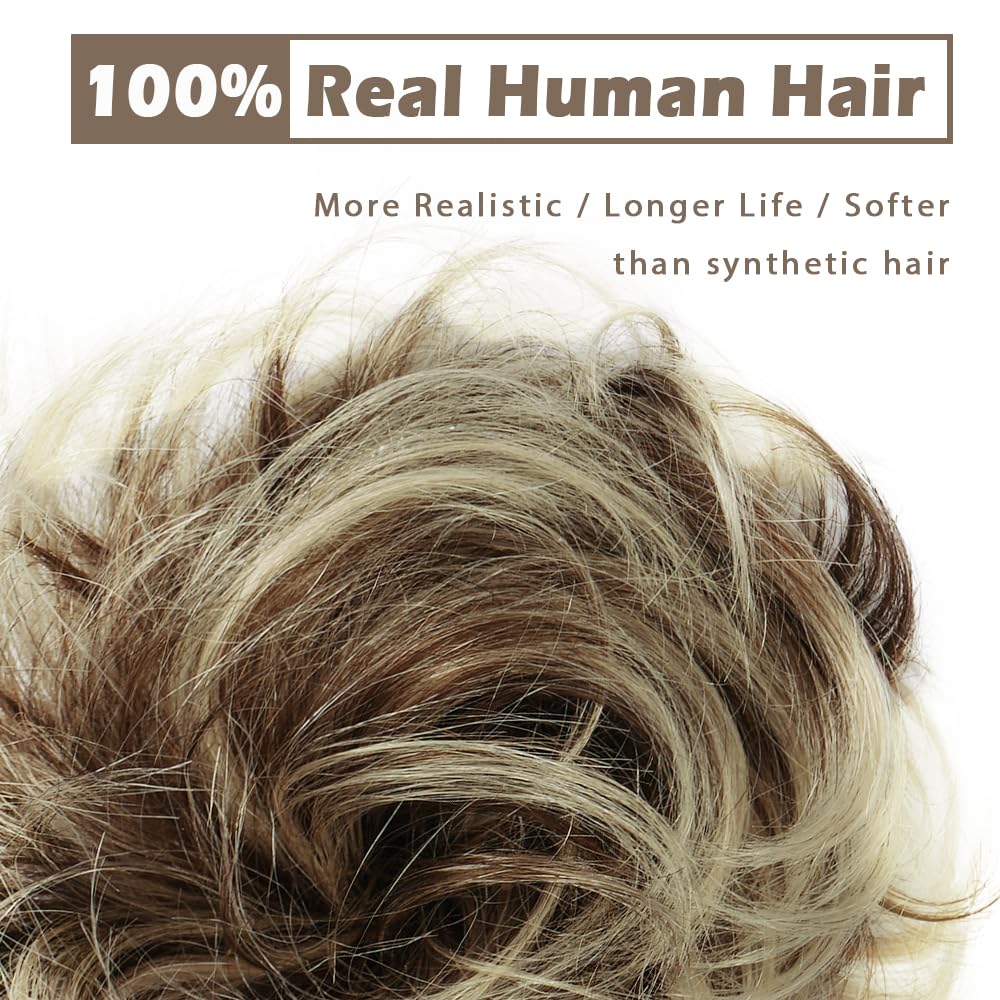 BARSDAR natural shine on real hair bun extension for polished daily styling