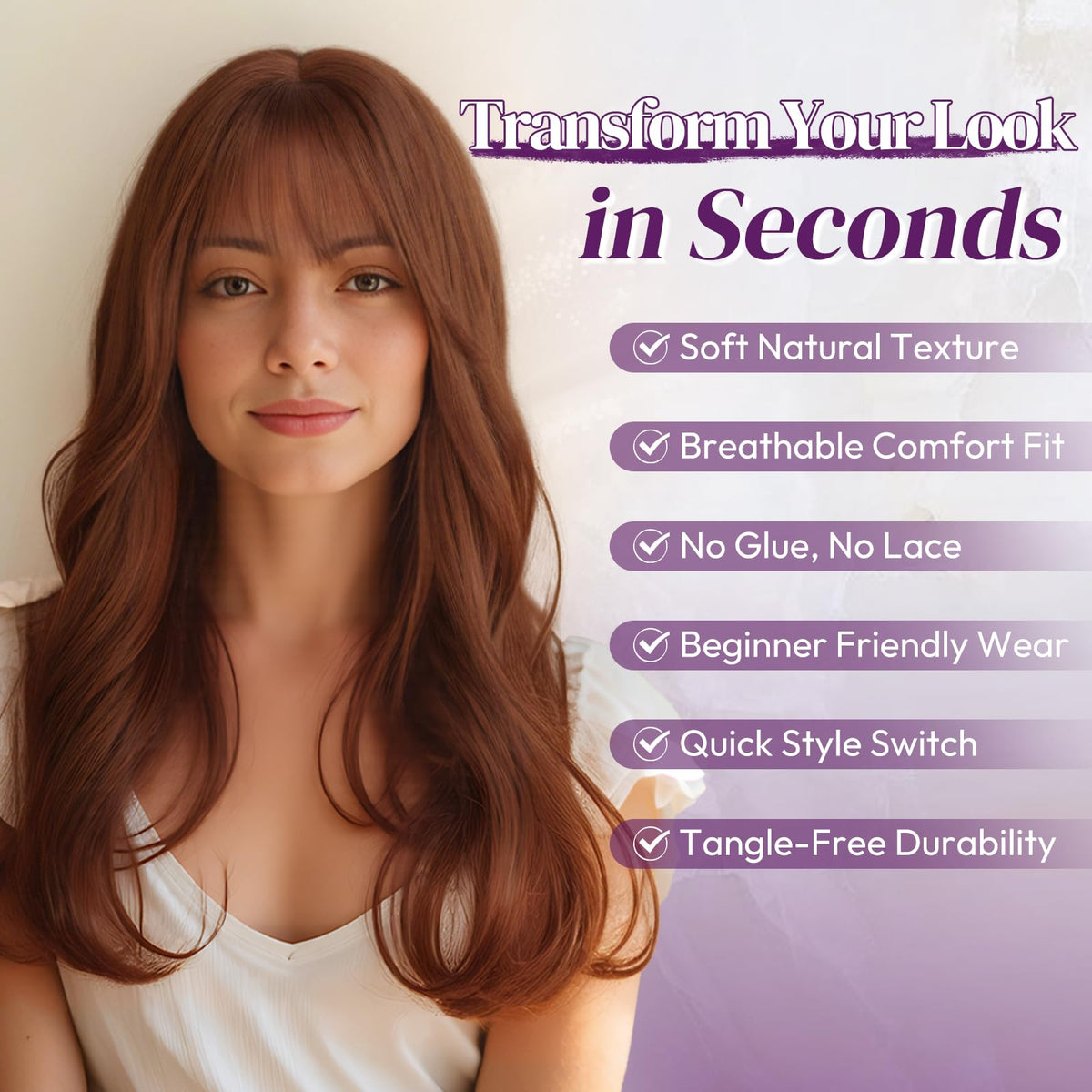 BARSDAR soft inner-cap wig, breathable by design, supports comfortable all-day wear.