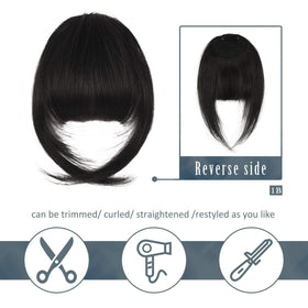 BARSDAR temple bangs real hair blend for subtle, everyday enhancement.