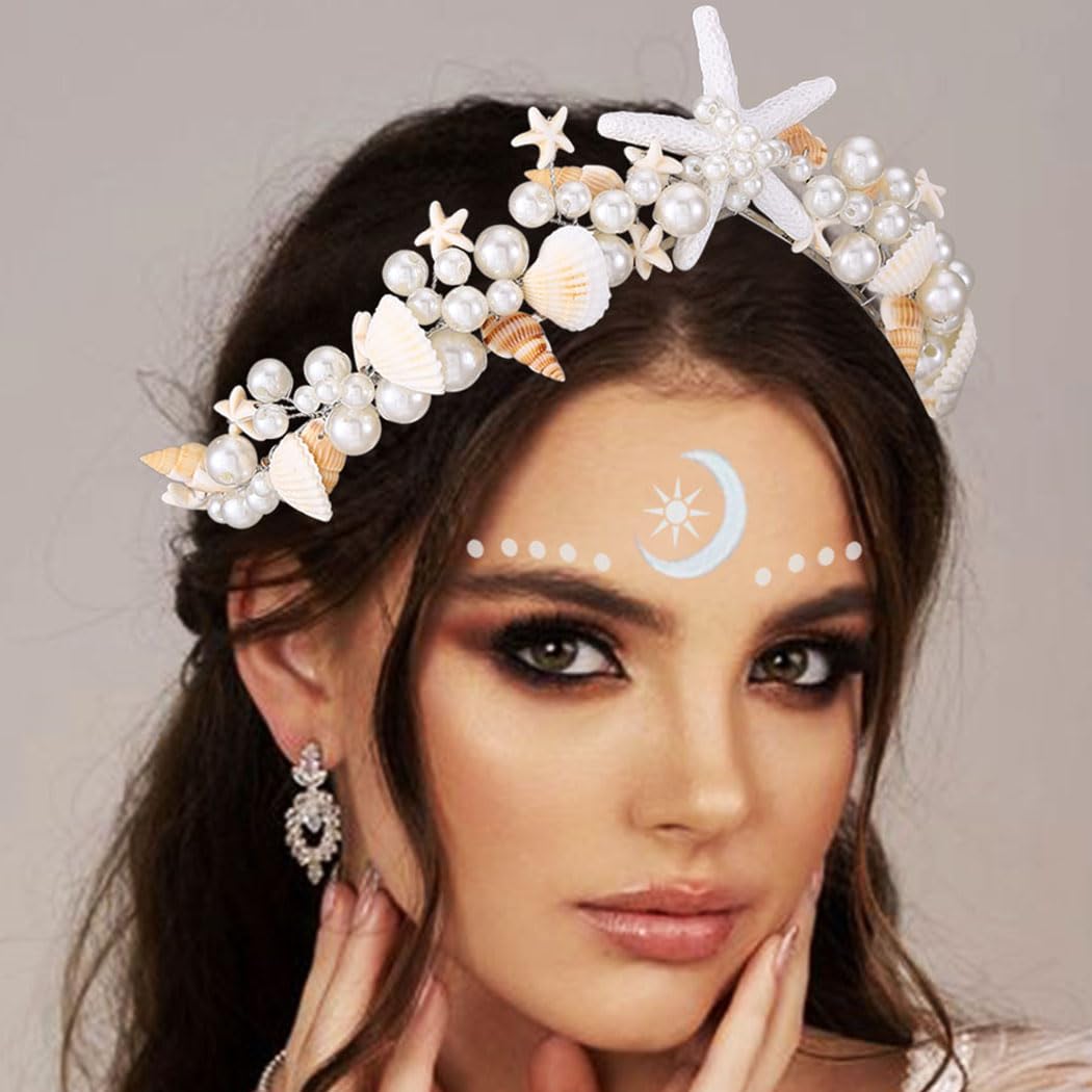 BARTOSI mermaid tiara for costumes and party events