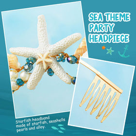 BARTOSI seashell tiara suited for prom and wedding events.