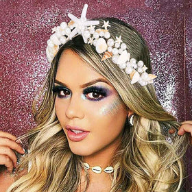 BARTOSI shell and pearl tiara for wedding day glow