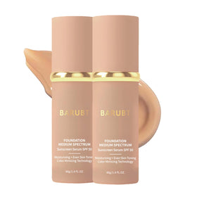 BARUBT color-changing foundation bottle showing adaptive shade for a seamless base.
