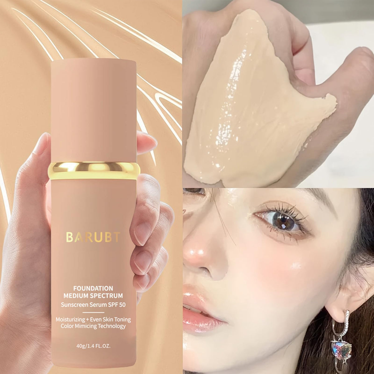 BARUBT paraben-free, breathable formula suitable for daily wear.