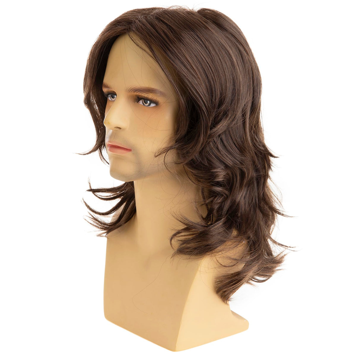 Close-up of Baruisi wig fibers showing soft, heat-resistant texture.