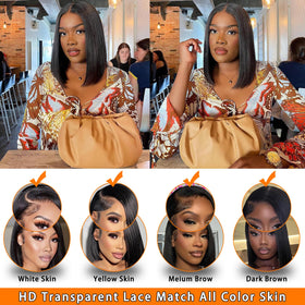 Baseze wig dye and bleach friendly for color customization.