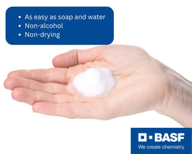 BASF Instant Soap n Water travel pack enables no-rinse cleansing anywhere