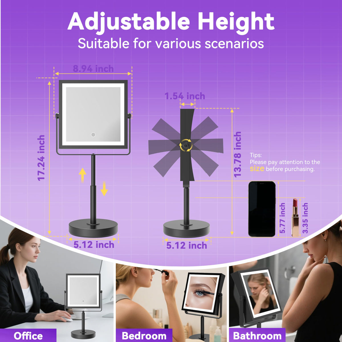 Basitool JIONIESIM adjustable brightness with memory for consistent lighting