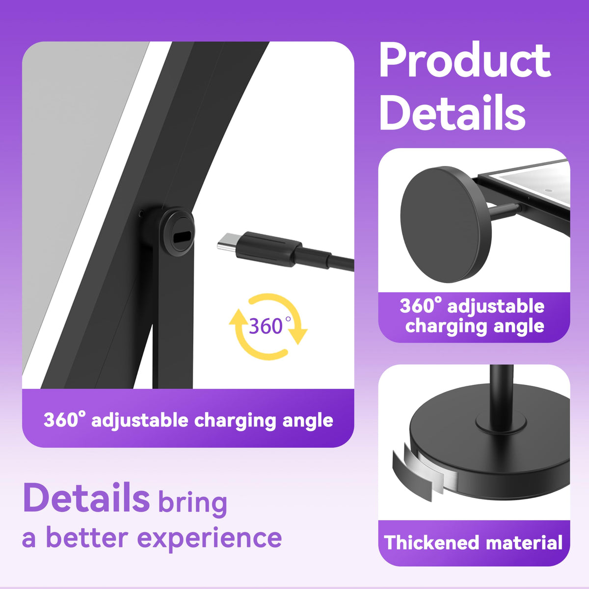 Basitool JIONIESIM height-adjustable stand for comfortable makeup posture