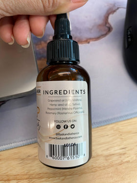 Bask and Lather pack of 2 oil bottles for convenient routine.