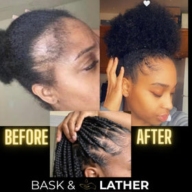Bask & Lather all-hair-types formula image demonstrates broad suitability